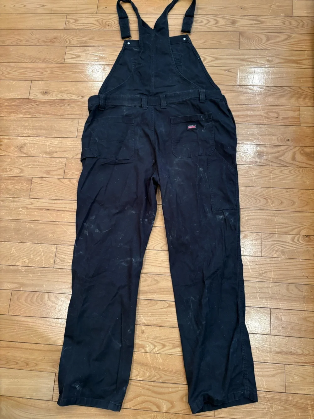 Dickies Black Women's Utility Overalls with Red Accent-XL-unisex-carpenter wear